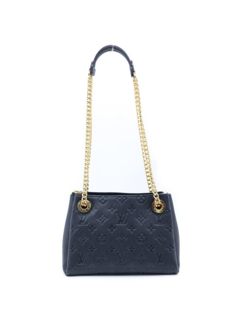 Louis Vuitton Monogram Empreinte Nnu BB Marine Rouge Chain Shoulder Bag Black